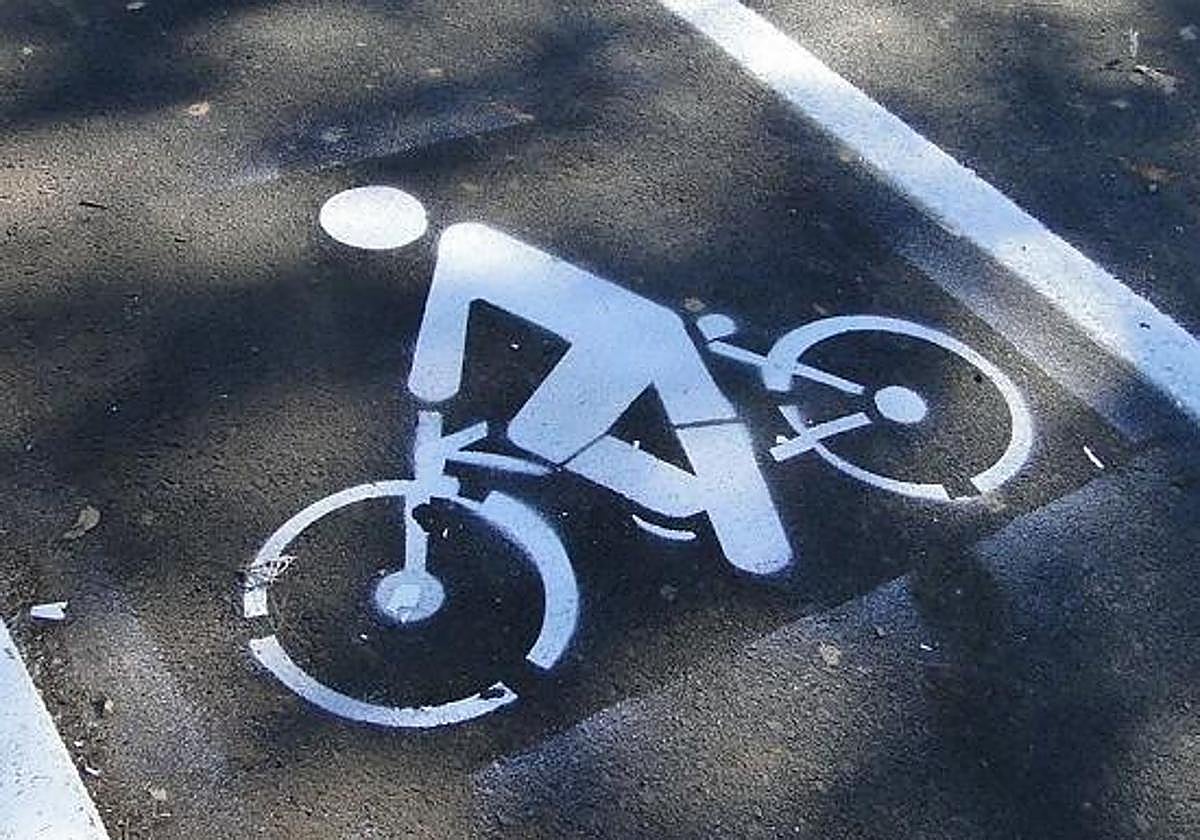 Imagen de archivo de un carril bici.