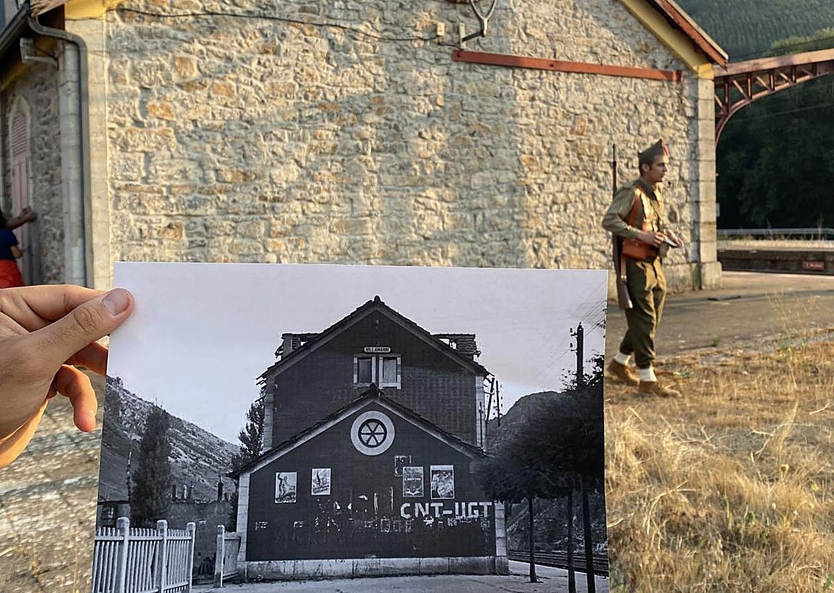 Imagen secundaria 1 - Noche de trincheras en un pueblo de León que recrea su historia