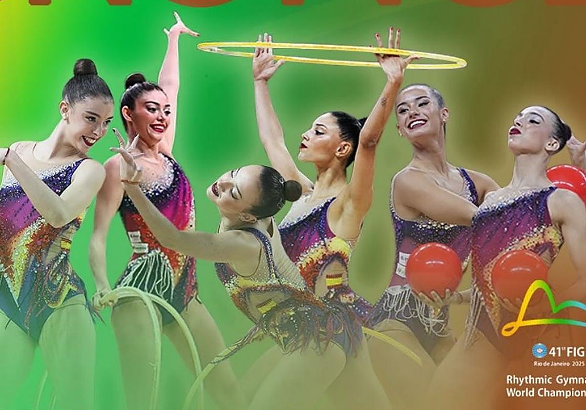 El conjunto español con las dos leonesas.