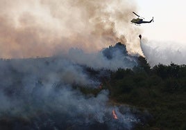 Incendio en Molinaseca.