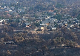 Las Médulas, días después del incendio.