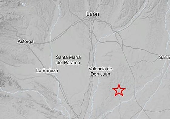 Epicentro del terremoto en Valdemora