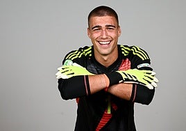 El leonés Fran González, con la camiseta de la Selección