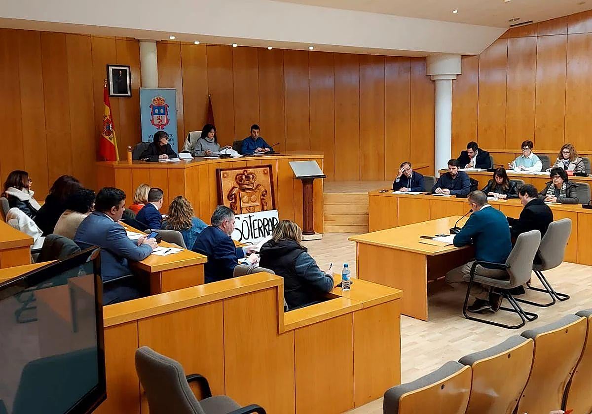 Imagen de un pleno en el Ayuntamiento de San Andrés del Rabanedo.