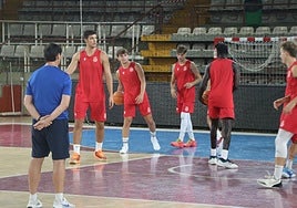 Imagen del entrenamiento de la Cultural