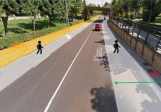 Recreación de la intervención propuesta.