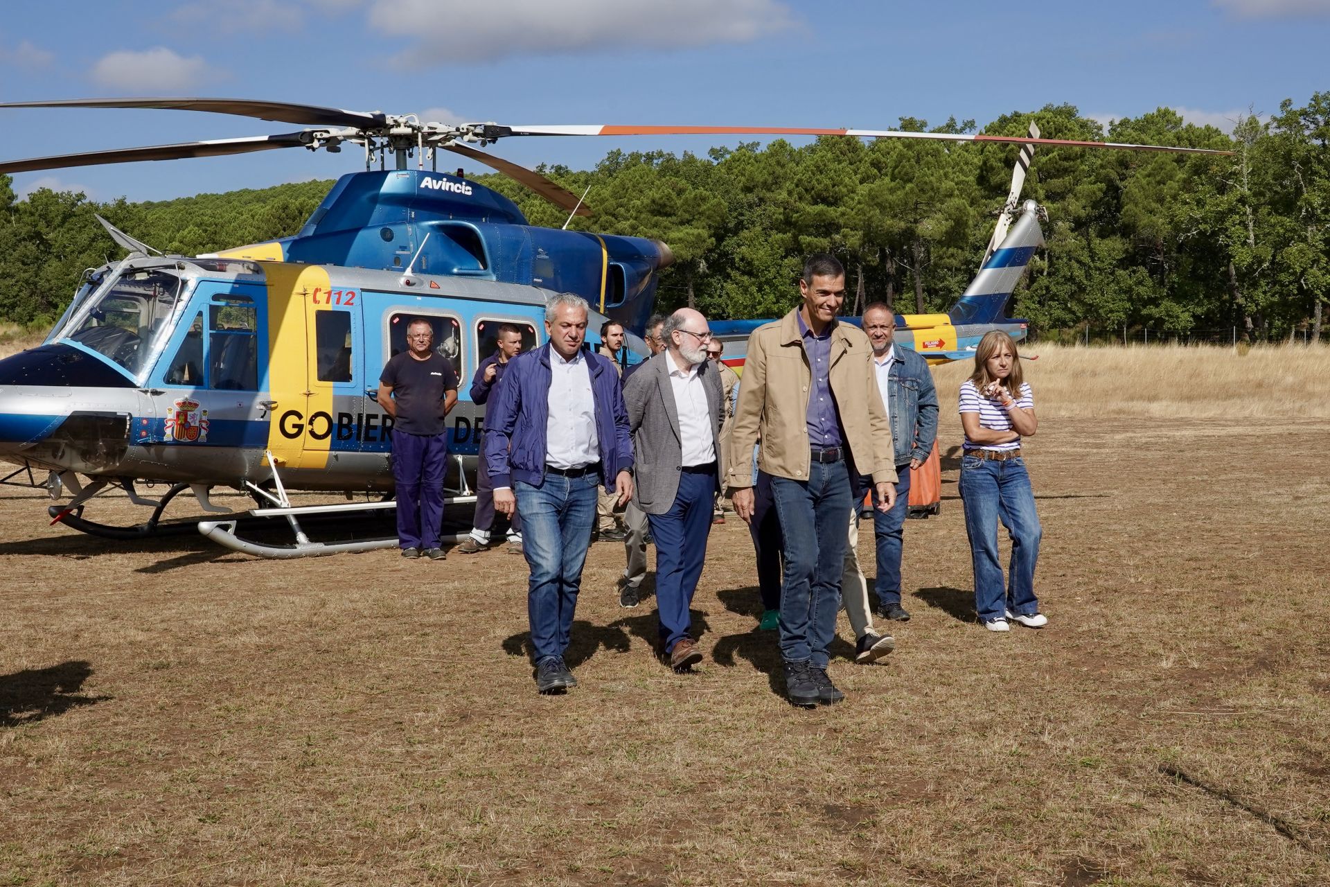 Las imágenes de la visita de Pedro Sánchez a León