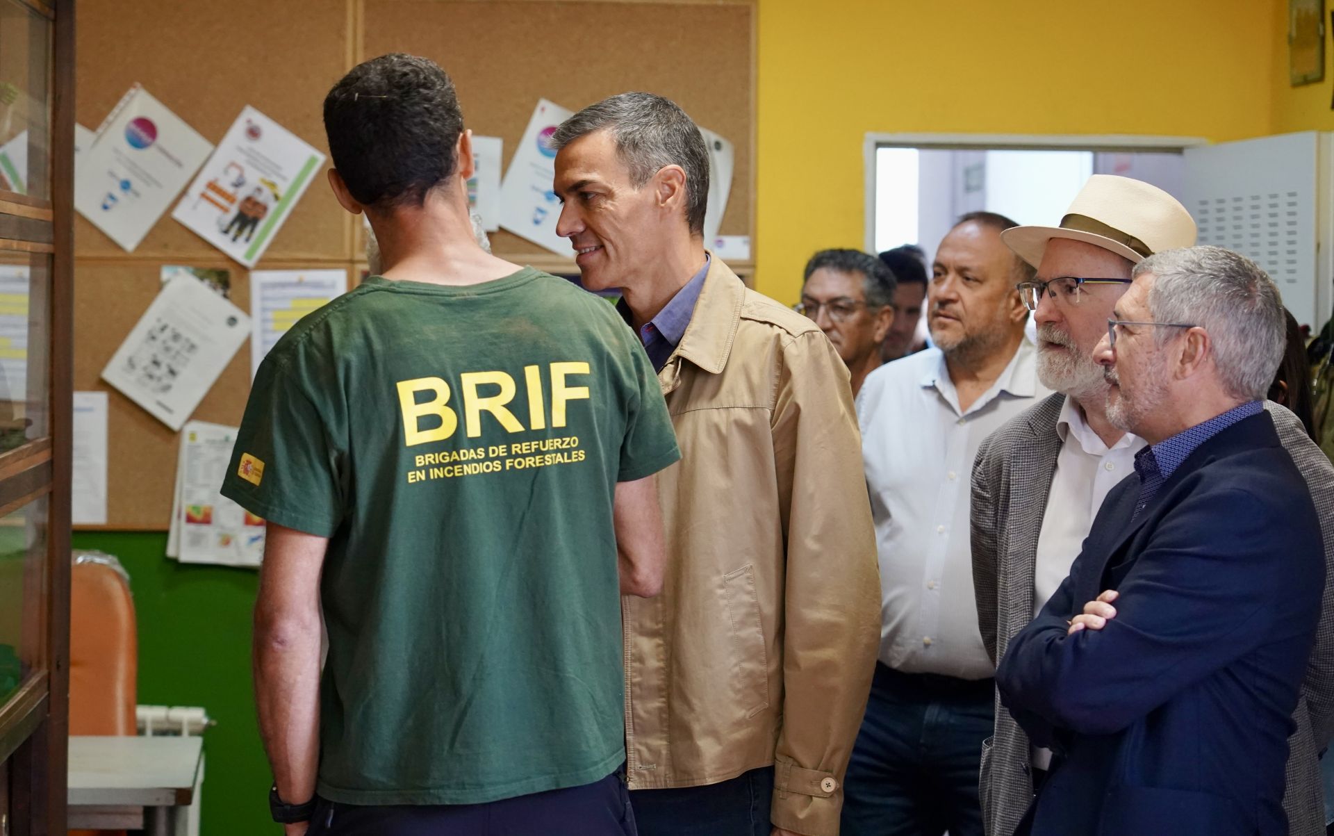 Las imágenes de la visita de Pedro Sánchez a León