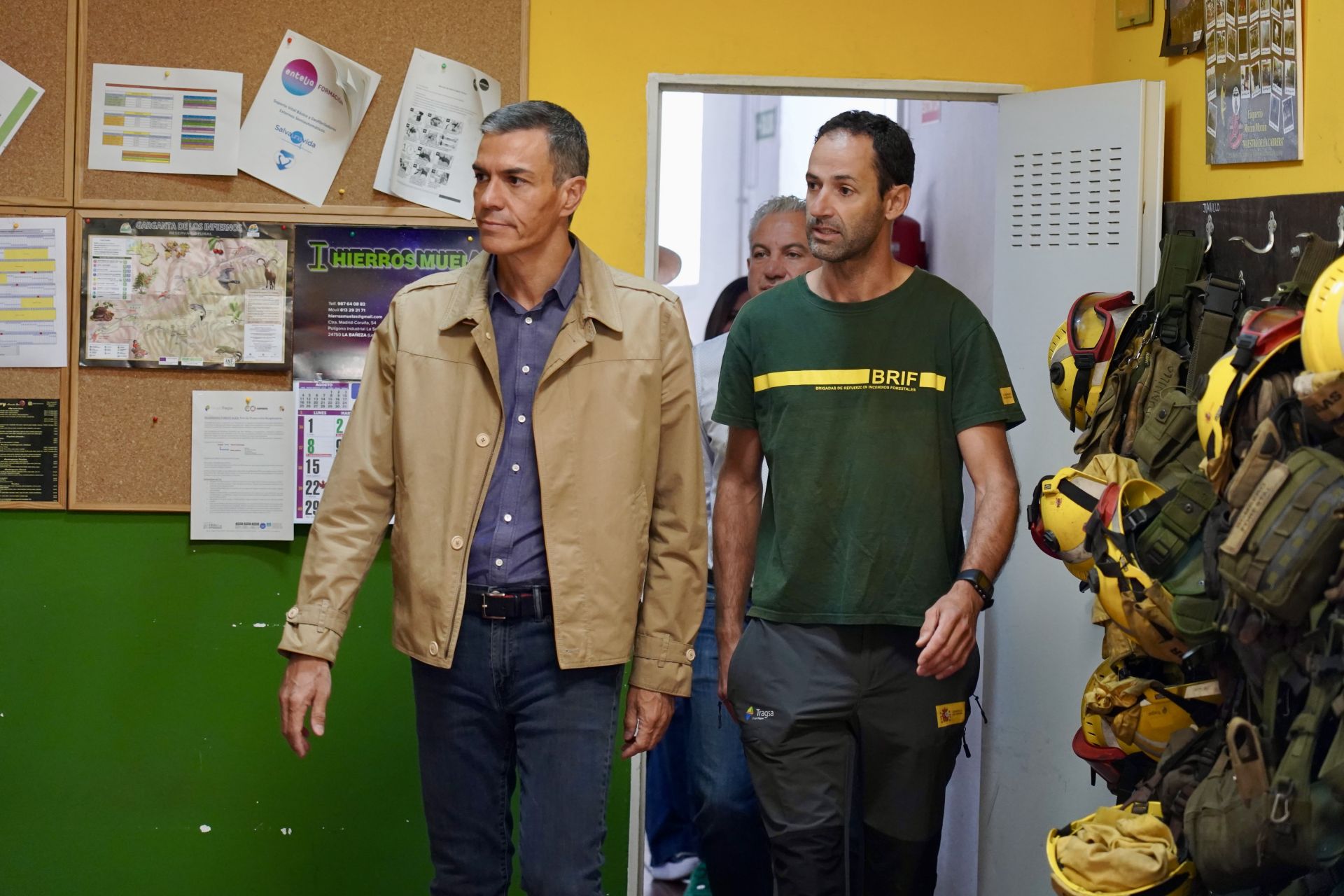 Las imágenes de la visita de Pedro Sánchez a León