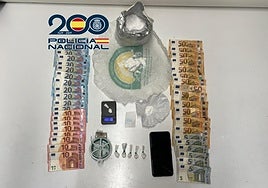 Material incautado en la operación.