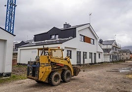 Obras de la promoción de las 32 viviendas en el Bierzo.