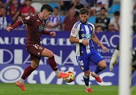 Borja Valle, en una acción de partido.