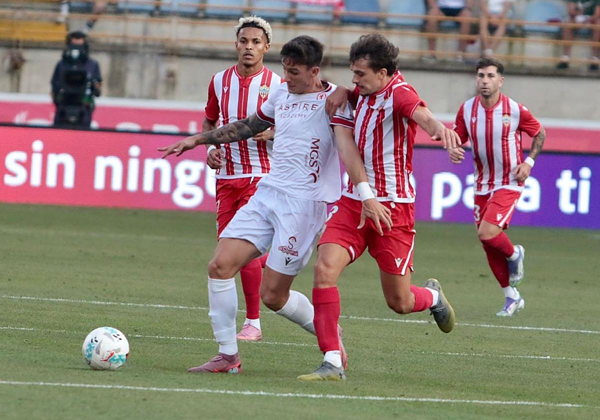 Collado, en el partido ante el Almería.