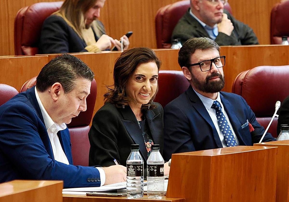 Procuradores de UPL en las Cortes.