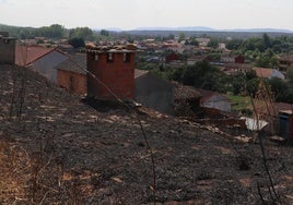 Incendio en Castrocalbón.