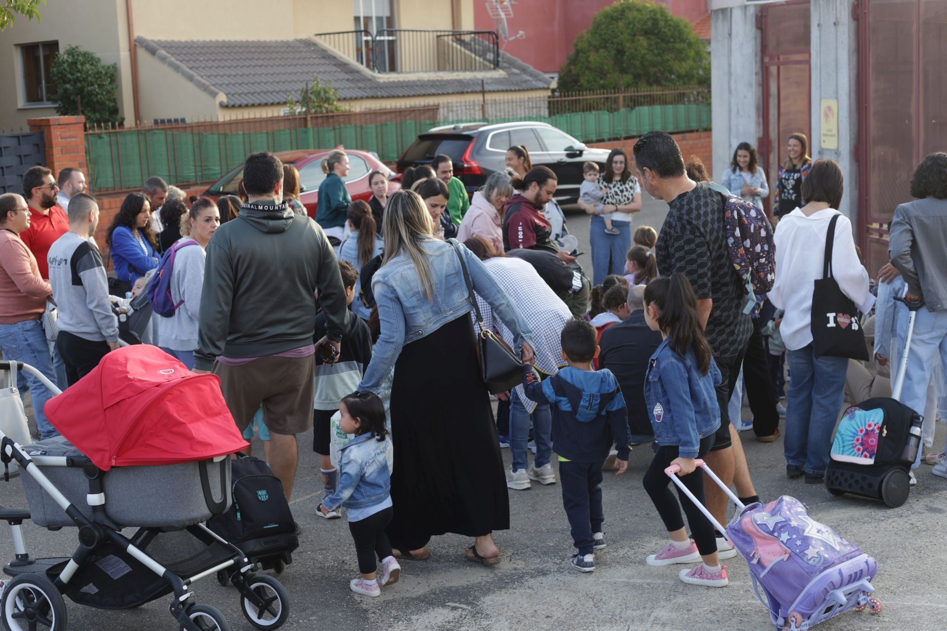 Vuelta al cole en un centro educativo.