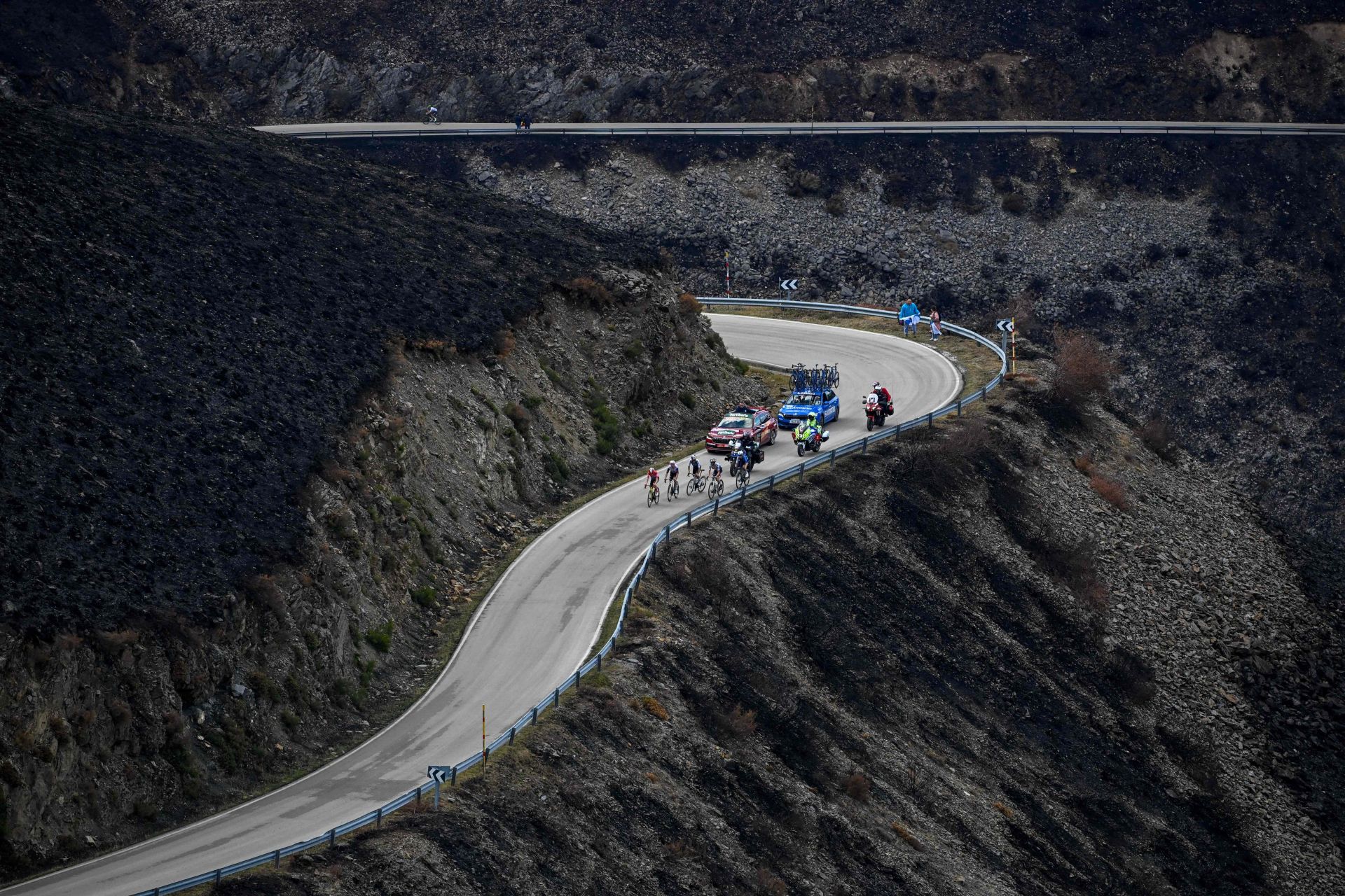 El Morredero y un paisaje calcinado en La Vuelta a España