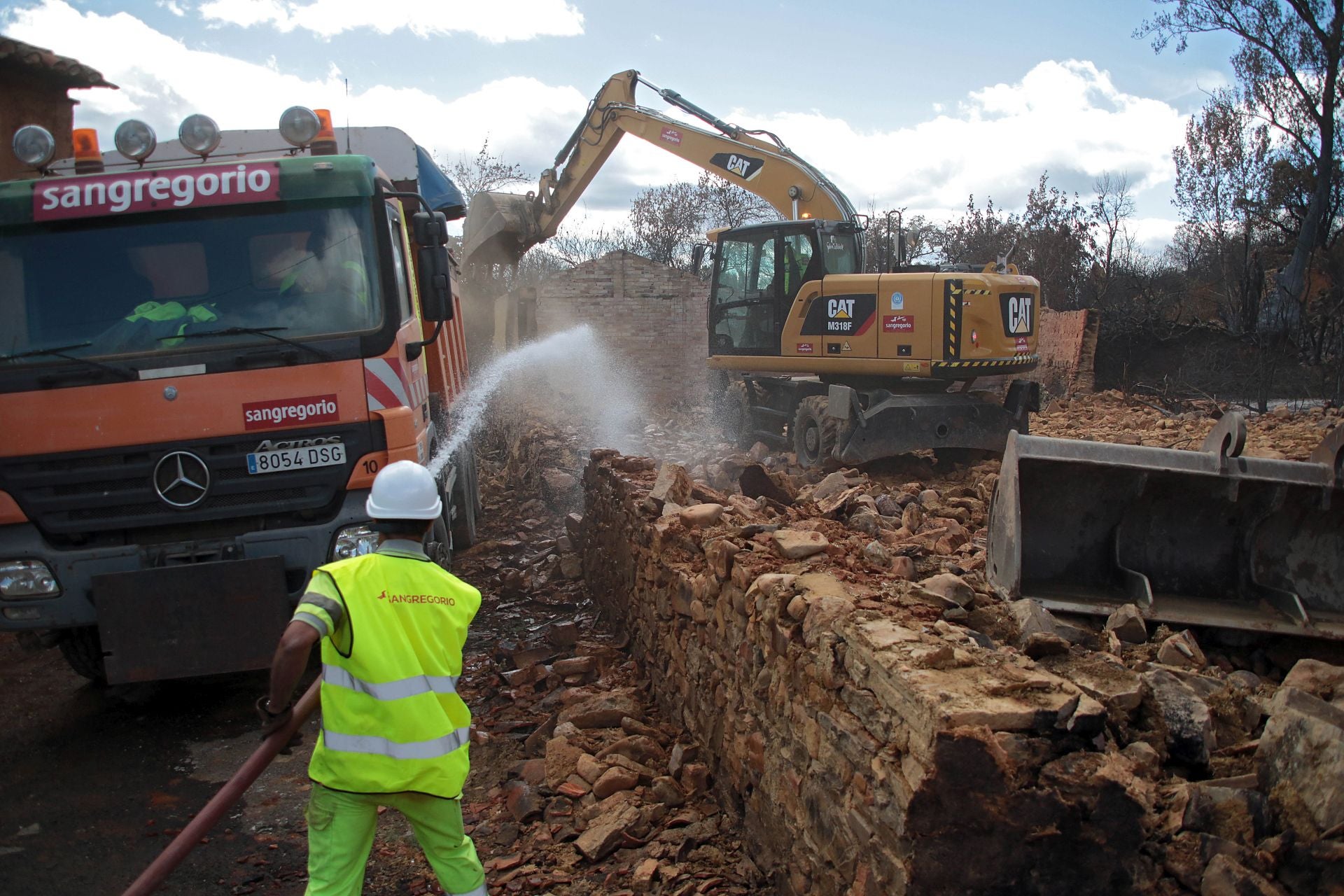 Así está Castrocalbón semanas después del incendio
