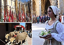 Pendones, carros y cantaderas en San Froilán.