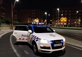 Vehículo de la policía de San Andrés.