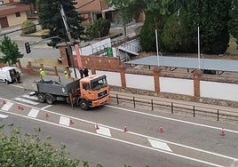 Retirada de semáforos en el cruce.