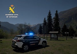 Vehículo de la Guardia Civil.