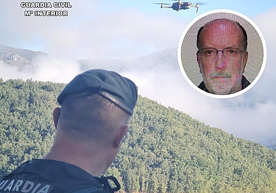 Dispositivo e imagen del desaparecido.