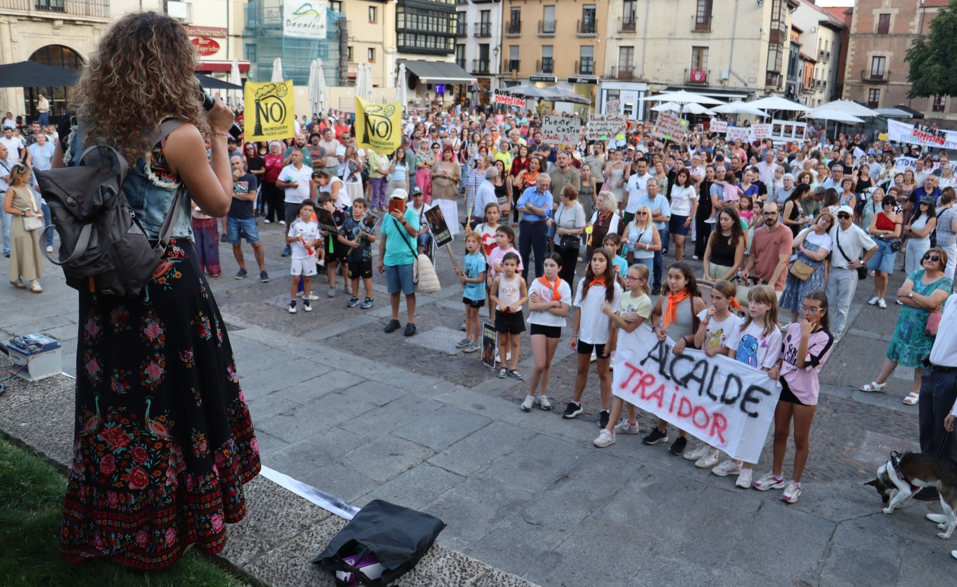 Protesta contra la macroplanta de biomasa proyectada en Puente Castro