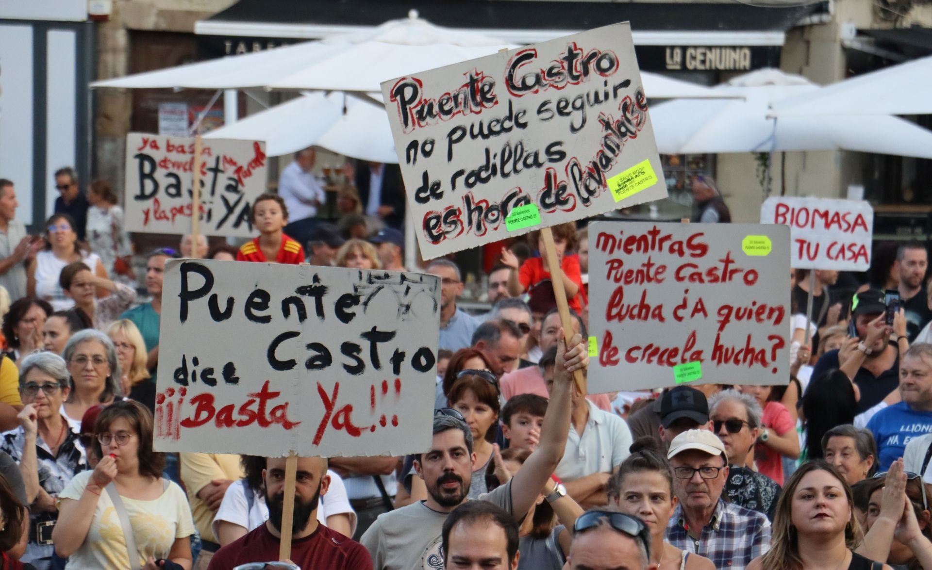 Protesta contra la macroplanta de biomasa proyectada en Puente Castro