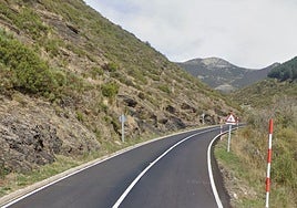 Carretera donde se produjo el accidente.