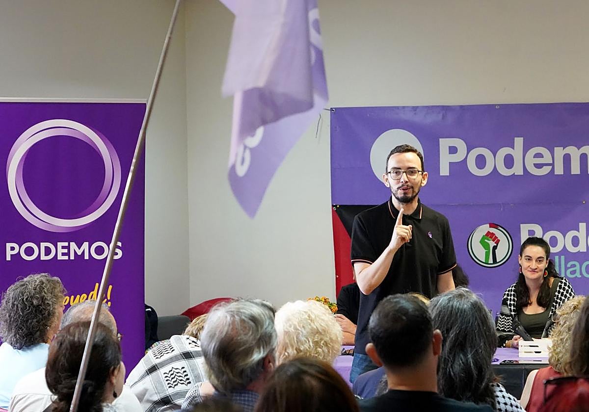 Miguel Ángel Llamas en un acto en Valladolid.