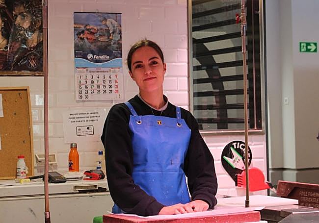 Claudia, de Pescadería Milagros.