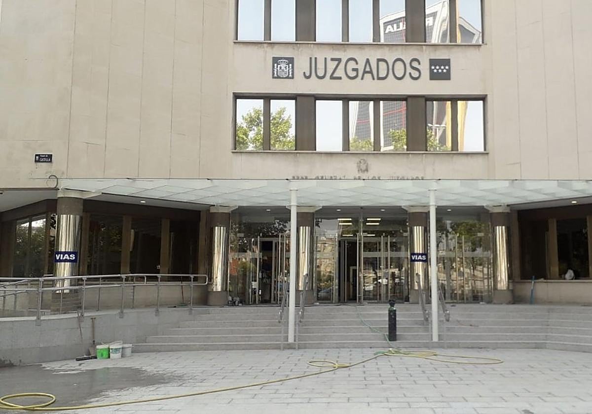 Juzgados de Plaza Castilla, en Madrid.