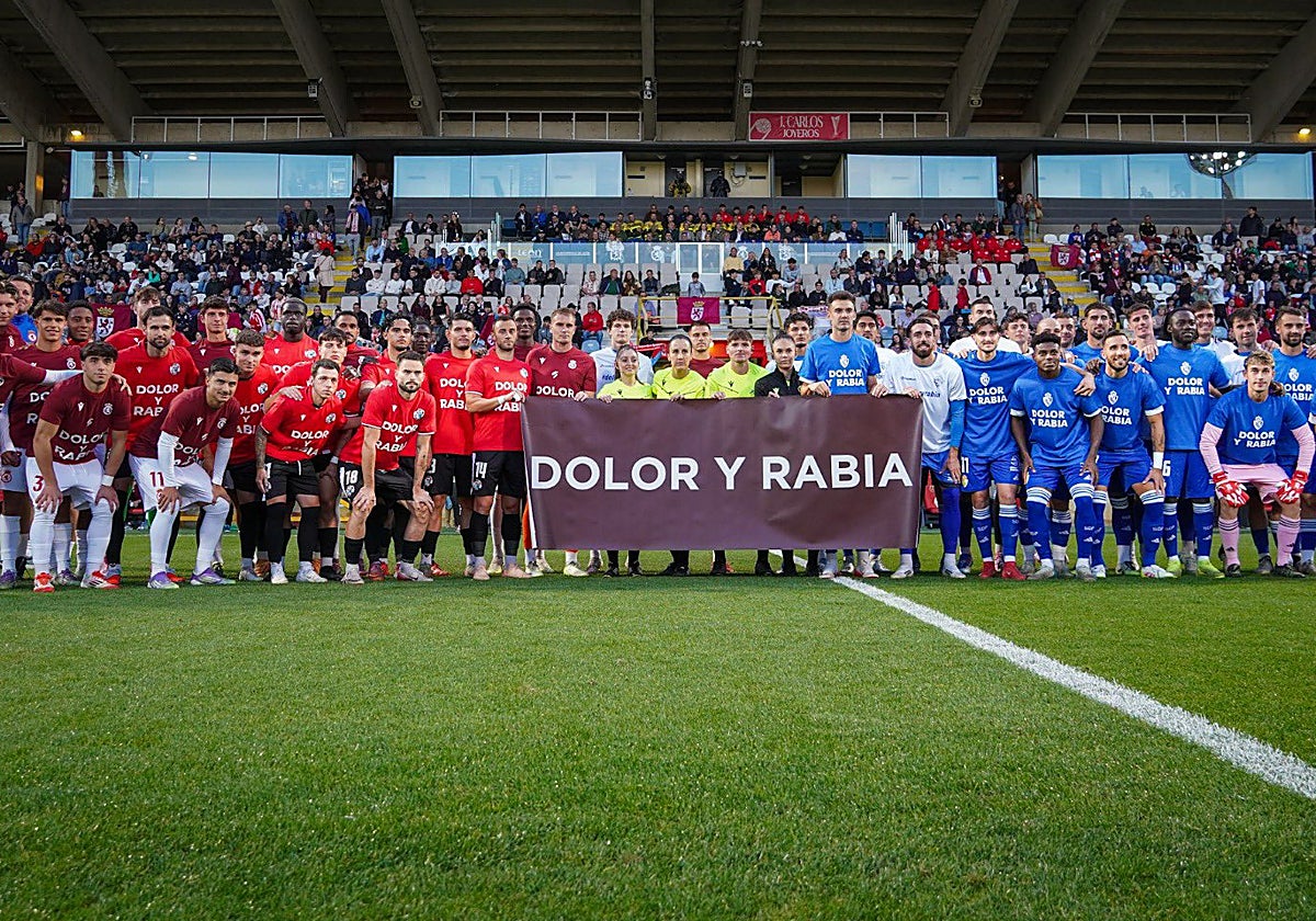 Imagen de los cuatro equipos unidos bajo el lema «Dolor y rabia»