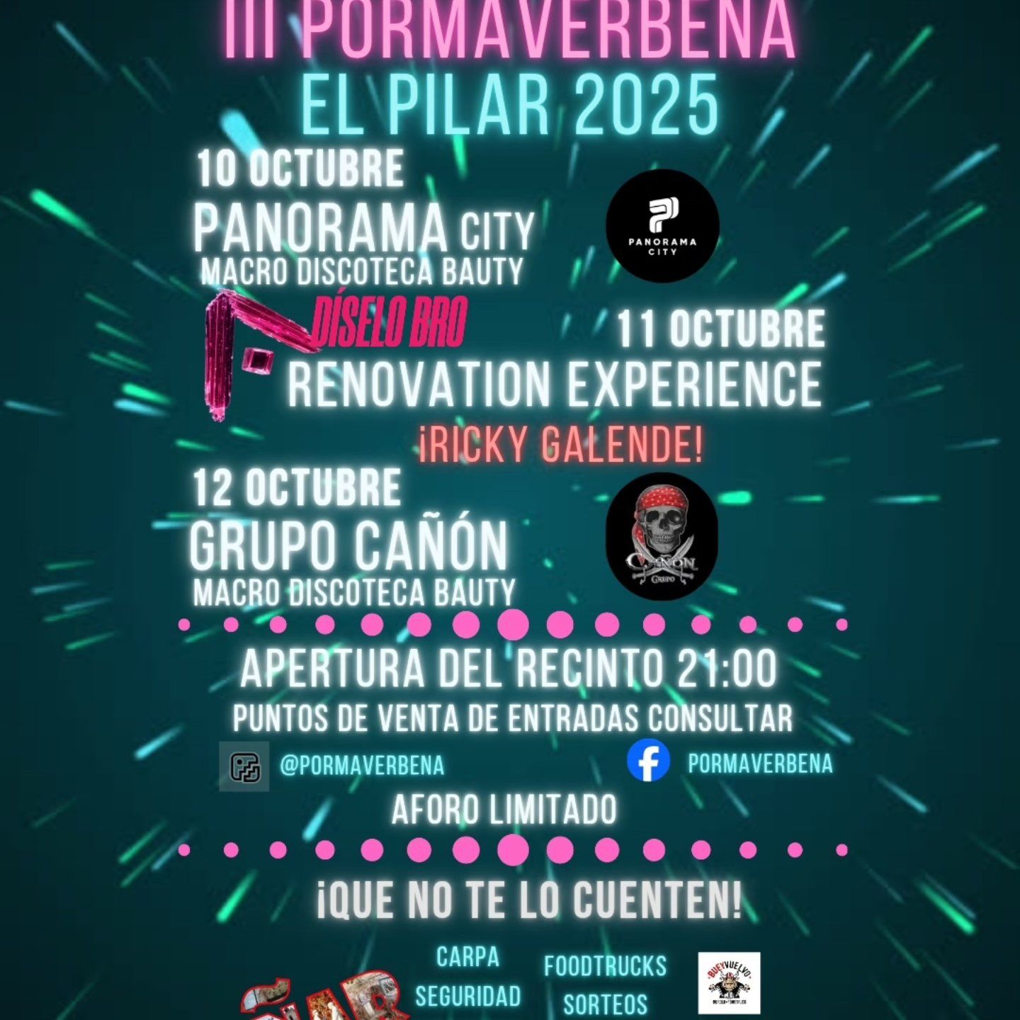 Cartel musical del Pormaverbena
