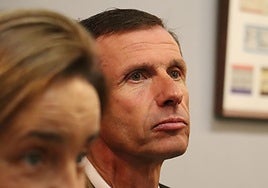 'Cuco' Ziganda, durante su presentación como nuevo entrenador de la Cultural.