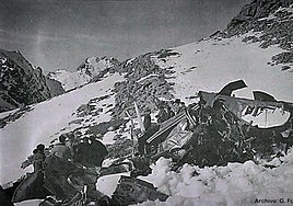 Accidente aéreo en Pico Cerroso.