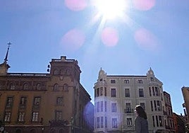 Imagen de archivo del tiempo en León.