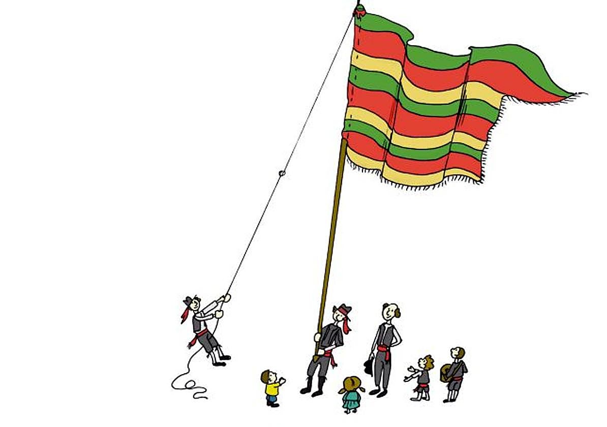 Los pendones para niños explicados en esta ilustración de Noemí Martínez Murciego para el ILC.