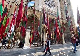Las mejores imágenes del desfile de pendones por León