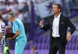 Ziganda durante el choque en Zorrilla.