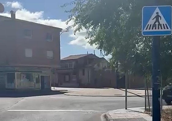 Imagen de la rotonda donde se situa el stop.