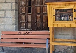 Punto de libros libres en el municipio.