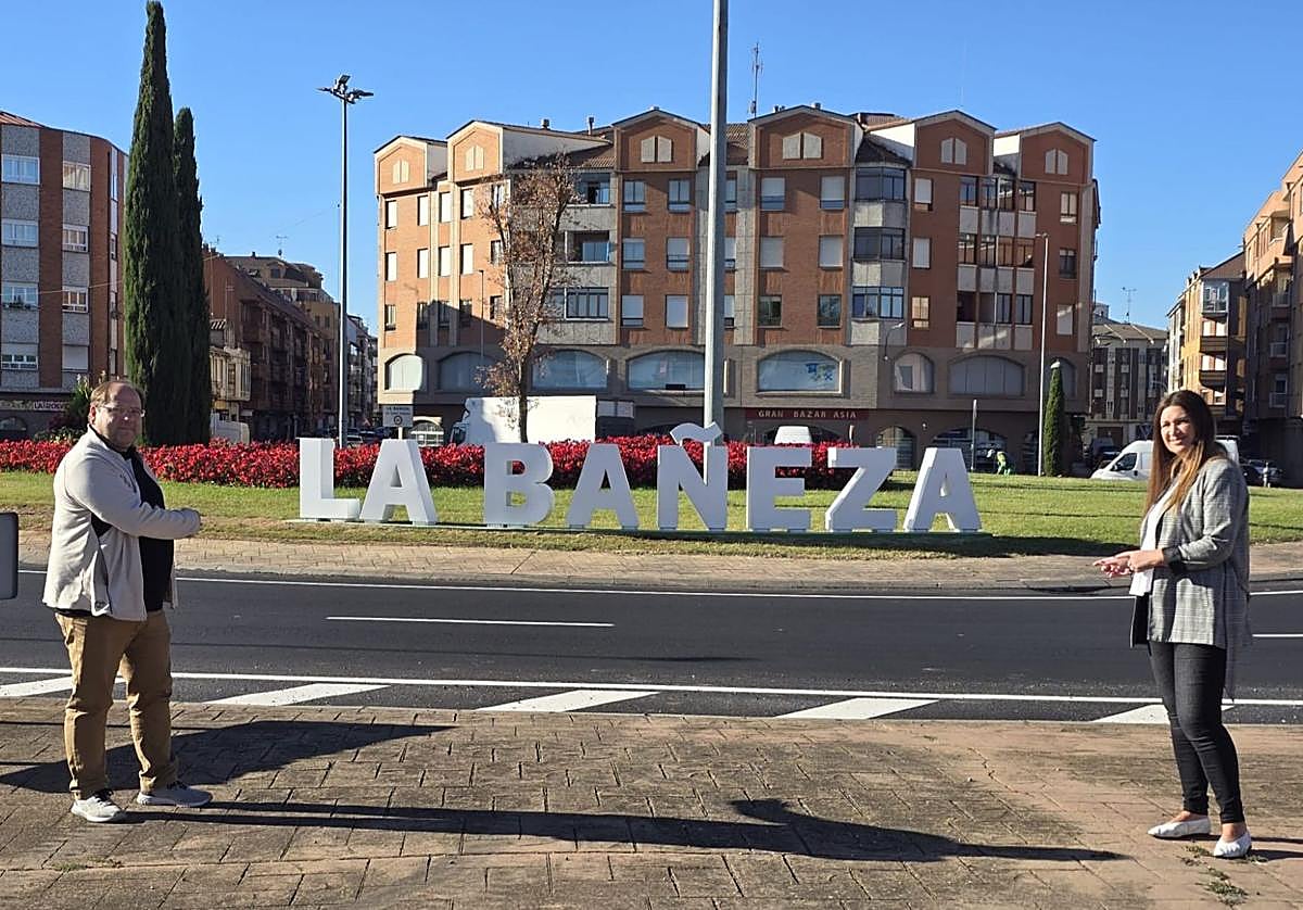 Letras en La Bañeza.
