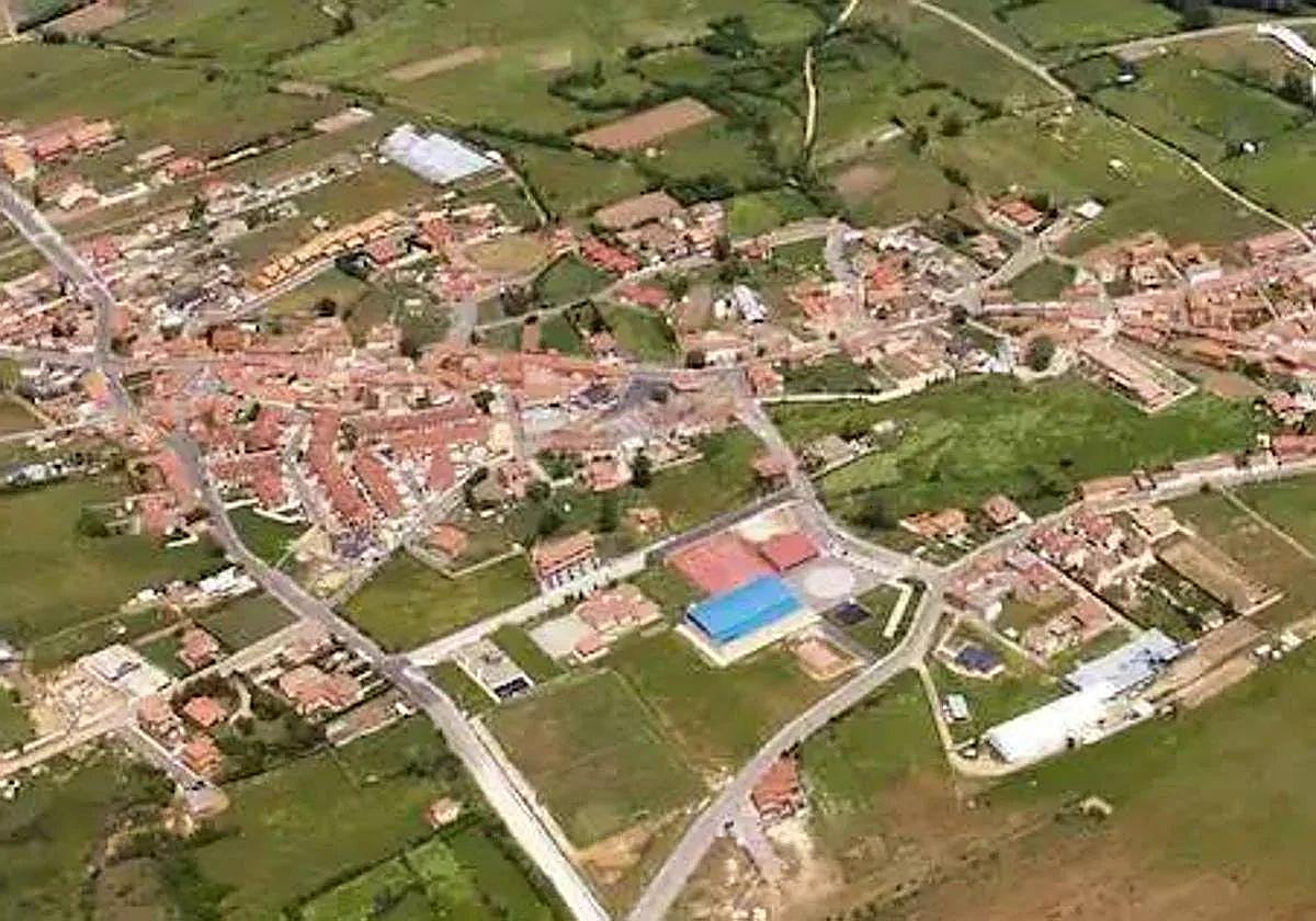 Vista aérea de Sariegos.