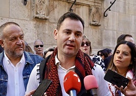 Javier Alfonso Cendón en un acto en León.