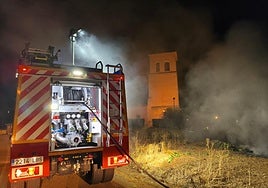 Intervención de los bomberos de la Diputación de León.