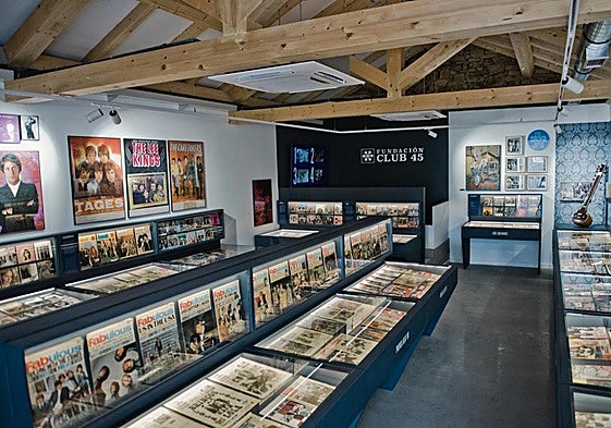 Una imagen del museo de la Fundación Club 45 en Santa Colomba de Somoza.