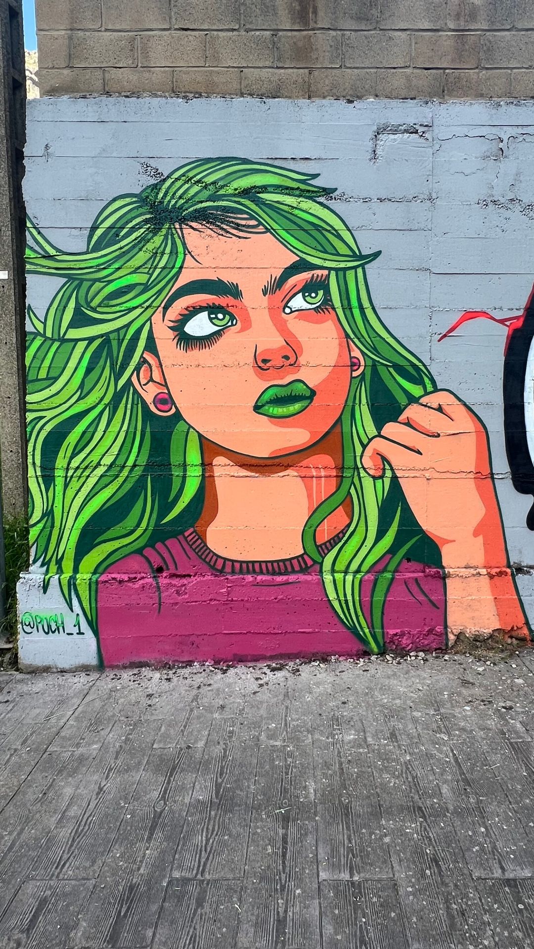 Mural ubicado en el colegio público de Ciñera de Gordón.