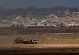 Imagen de la frontera de Gaza tras el acuerdo alcanzado para el alto al fuego.